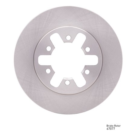 DYNAMIC FRICTION CO Brake Rotor, Front, 600-67077 600-67077
